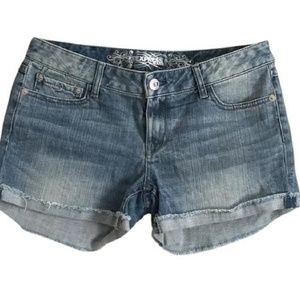 Express denim shorts